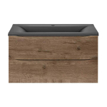 База под раковину Mia 900 подвесная, 2 выкатных ящика soft close, V.Oak