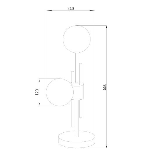 01383/2 / настольный светильник /латунь