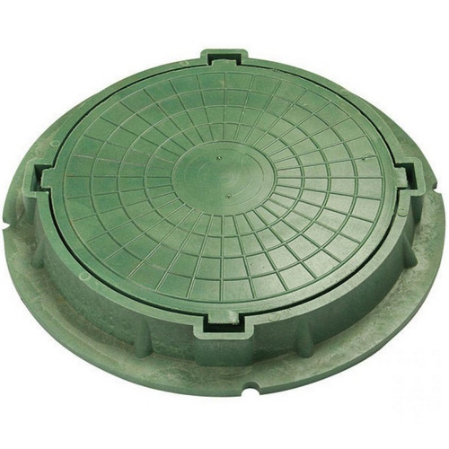 Люк полимерный тип-Л d=75см (h=6см) Зеленый