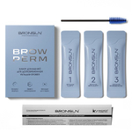 Набор для долговременной укладки бровей BRONSUN BROW PERM (3 саше х 1 мл)