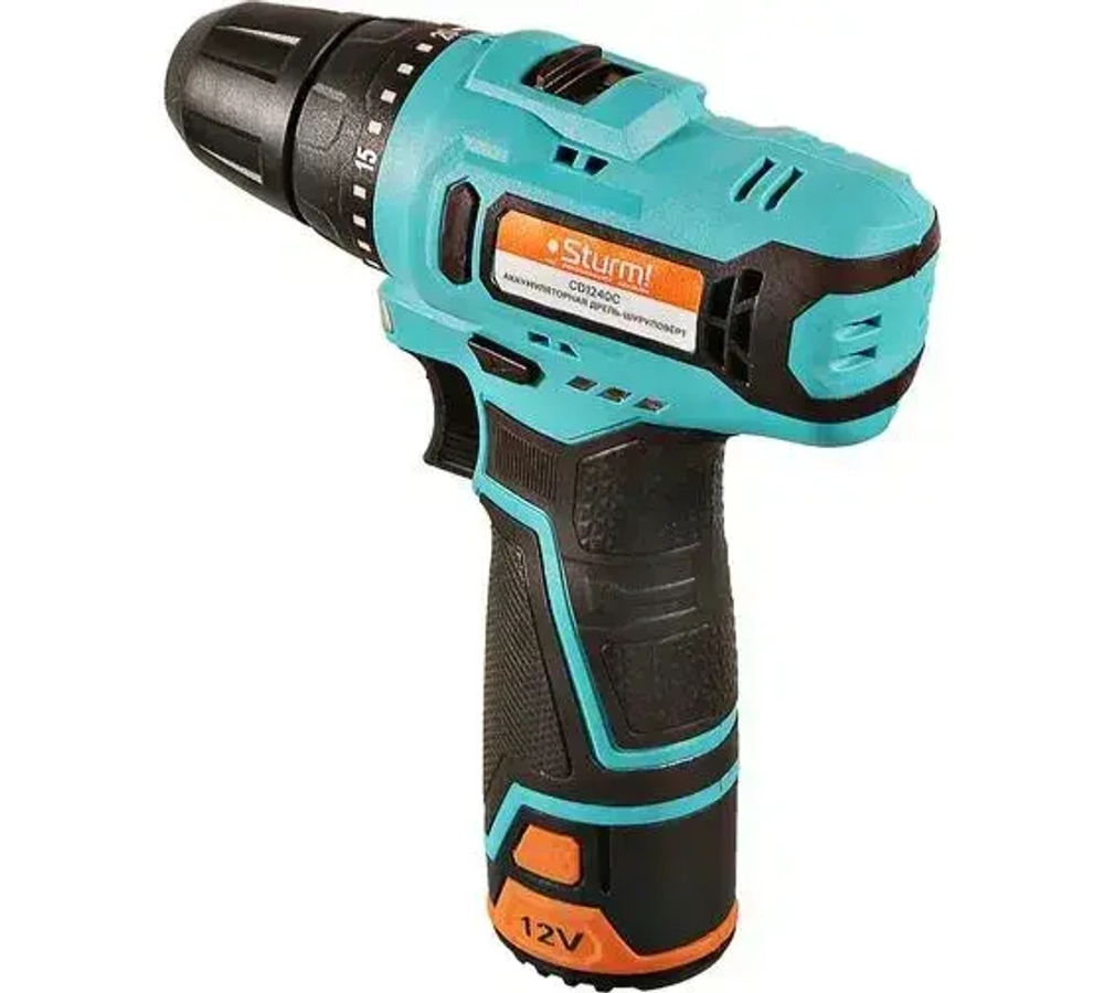 Шуруповерт, 30 мм, 12 В, 1400 об/мин, патрон - быстрозажимной, разноцветный, надежный