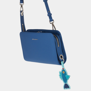 Брелок Poisson из кожи теленка цвета тиффани