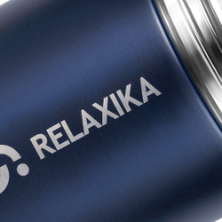 Термос для еды Relaxika 301 (0,7 литра), темно-синий