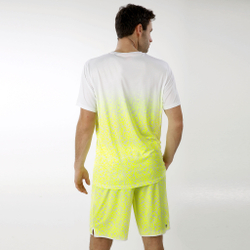 Мужское теннисное поло BIDI BADU Jarol Tech T-Shirt Special Edition Men - White, Neon Yellow