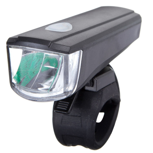 Фонарь велосипедный STG JY-7036 передний, резин. хомут