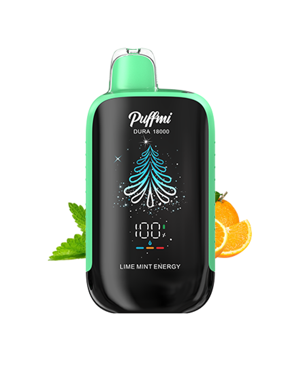 Puffmi Dura Лайм-мята-энергетик - Lime mint energy 18000 затяжек 20мг (2%)