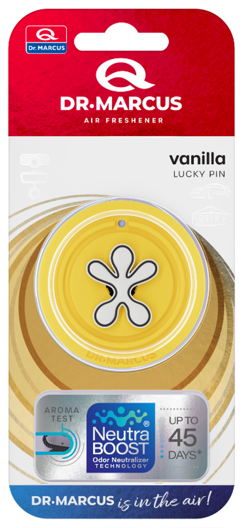 Ароматизатор-игрушка Dr Marcus Lucky Pin - Vanilla\Ваниль