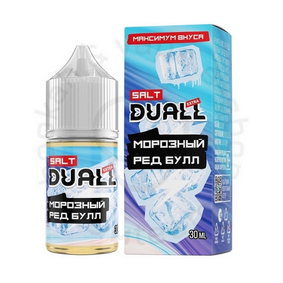 Безникотиновая жидкость для ЭСДН DUALL EXTRA ZERO с ароматом морозного Ред Булла, 28мл, 0мг/см3 (M)