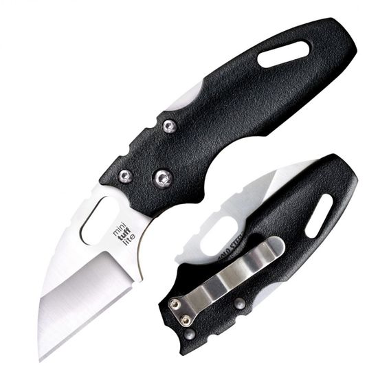 Складной нож Cold Steel 20MT Mini Tuff Lite Plain Edge Black c клинком из стали 4034 Stainless Steel, рукоять Grivory (Griv-Ex)