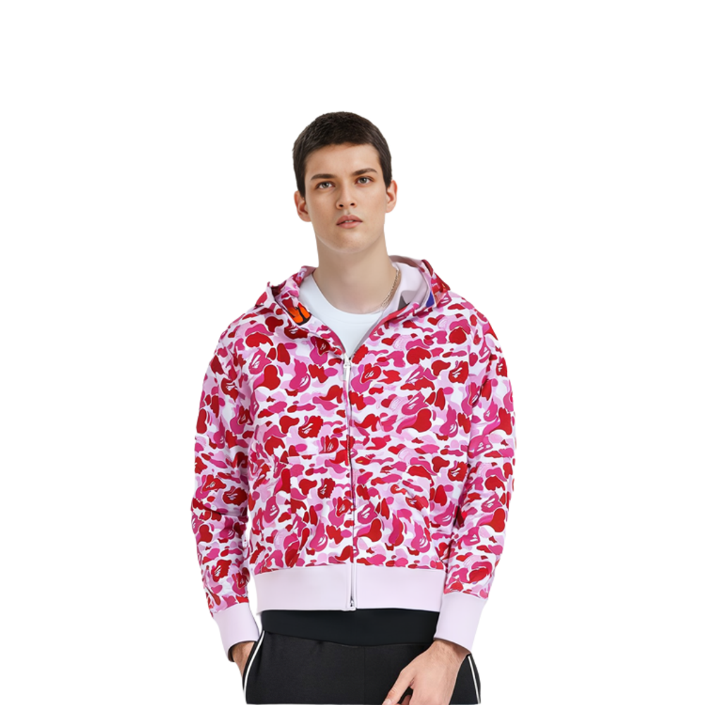 Худи A BATHING APE Bape SS23 Abc Camo Shark Full Zip Hoodie, 1J30-115-007