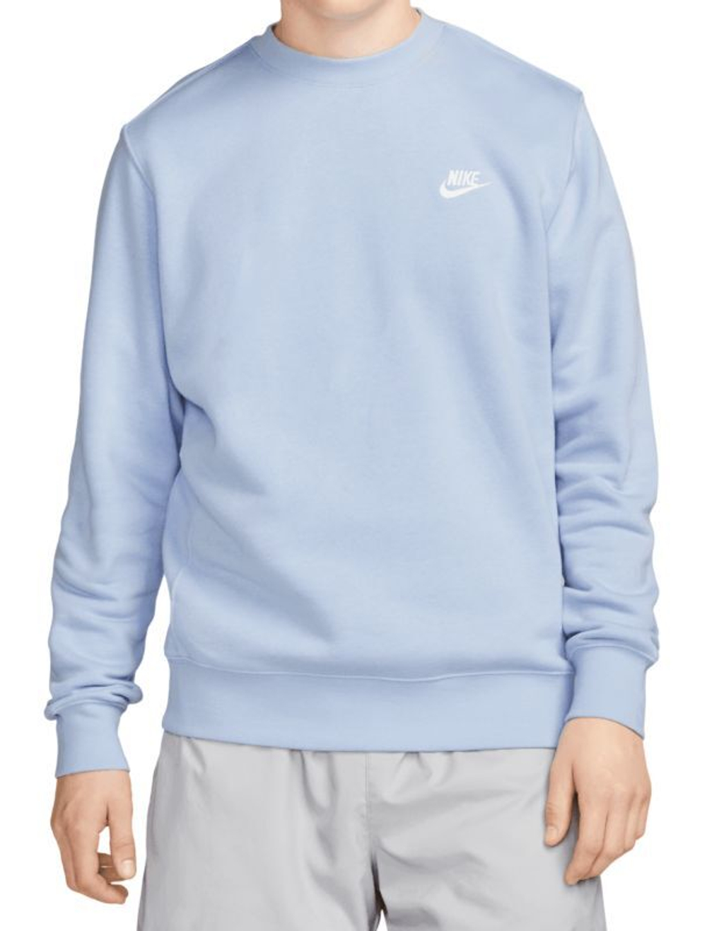 Мужская теннисная кофта Nike Swoosh Club Crew - cobalt bliss/white