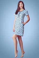 Сорочка Blackberry на пуговках (Размер: XXXL) (Цвет: белый с синим)