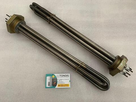 Блок ТЭНБ 12 кВт, 220/380В, угл. сталь, фланец G2"(59 мм.)