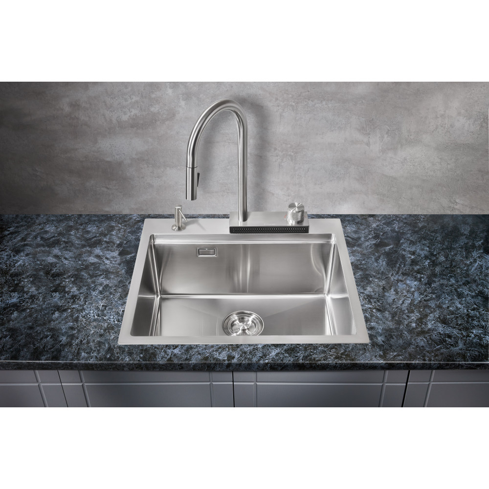 Мойка для кухни Milacio Denia 57 Steel MC.77400 сталь нержавеющая