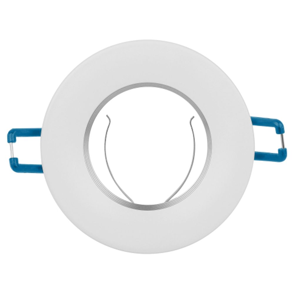 Встраиваемый светильник алюминиевый ЭРА KL107 WH/SL MR16 GU5.3 белый серебро | Алюминиевые встраиваемые светильники