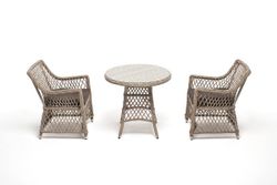 "Эспрессо-80 L" обеденная группа плетеная, цвет бежевый