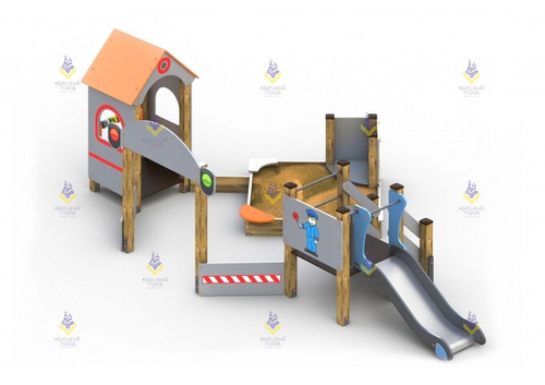 Песочный двор «Домик смотрителя»