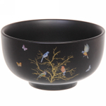 Салатник керамический «Райский сад» 11,5*6см, черный