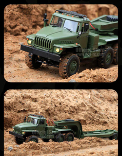 Радиоуправляемая машина WPL Советский военный грузовик трал 1:16 6WD 2.4G - WPLB-36-3