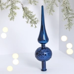 Верхушка на ёлку 23 см «Волшебный узор», Сапфир