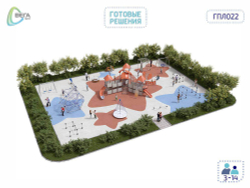 Игровая площадка для детей от 3 до 14 лет ГПЛ022