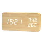 Часы VST-862S-6 White (C/дата/деревянный корпус) USB