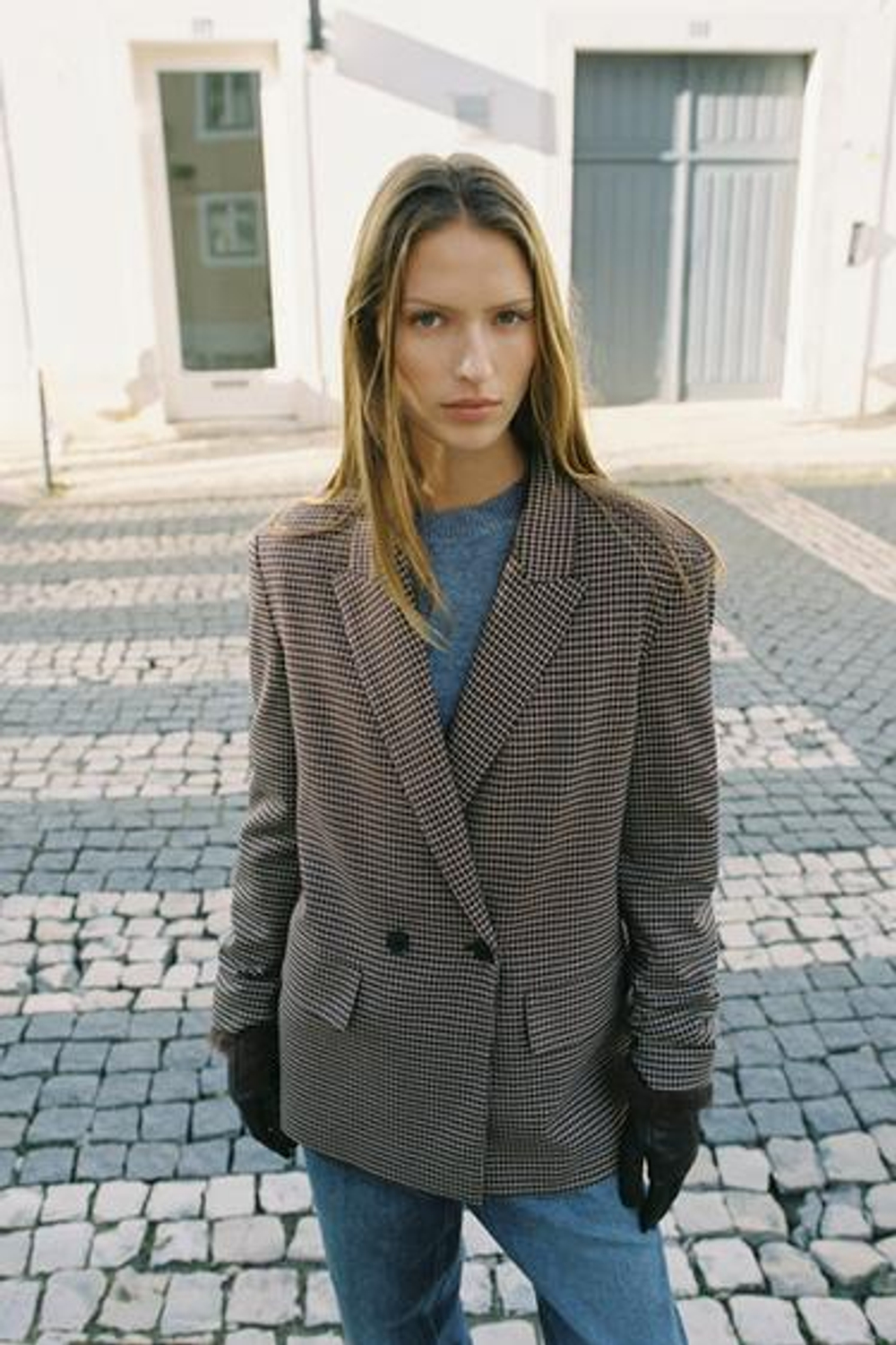 КАРЕЛИЙСКИЙ КРУЗЕР ОВЕРСАЙЗ БЛЕЙЗЕР - ZARA