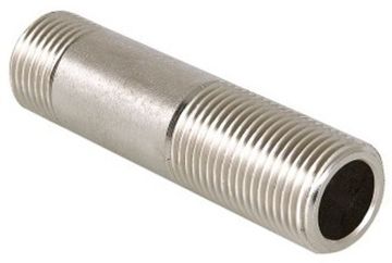 Сгон Valtec 1/2" х 150 мм НР с наружной резьбой латунный никелированный VTr.653.N.0415