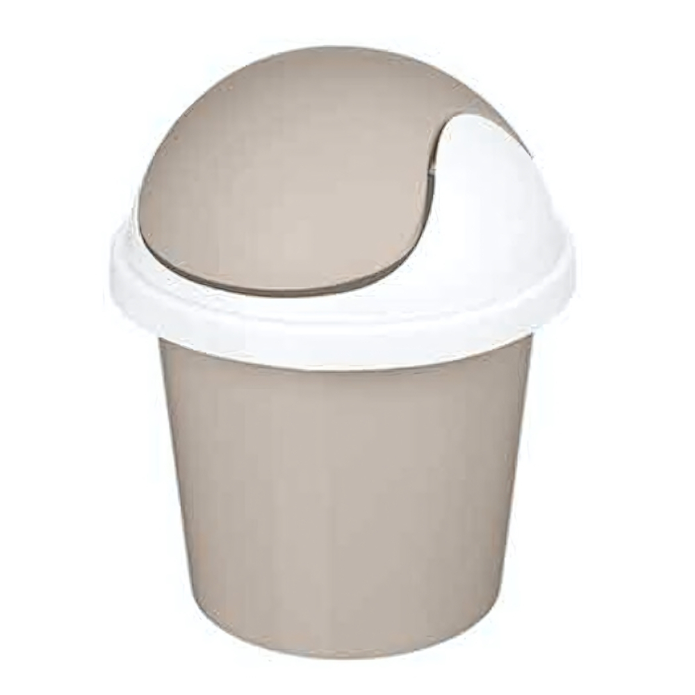 Контейнер для мусора "Rambai" круглый 7л (бежевый)