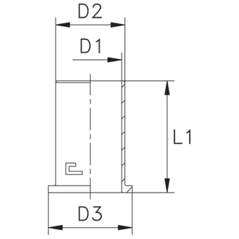 Втулка усиливающая DN 15 (без резьбы)