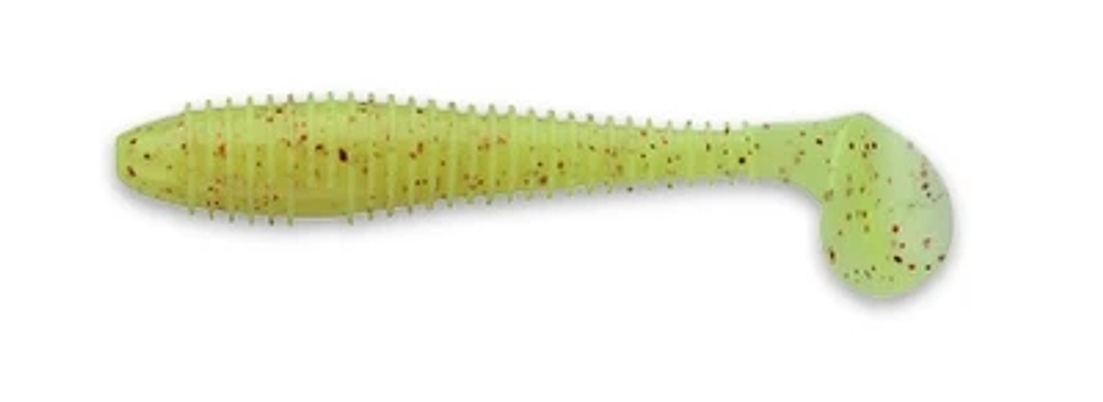 Приманка силиконовая Keitech Swing Impact FAT 3.8" PAL #01 Chartreuse Red Flake