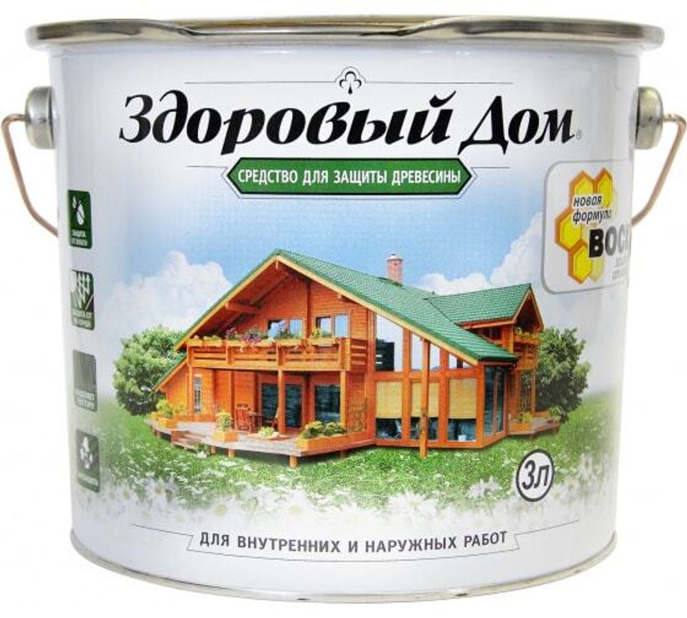 Здоровый Дом 2,7л Махагон древозащитное ср-во Лакра