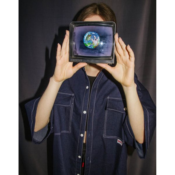 Рубашка Джинсовая с Коротким Рукавом Синяя - фото 3