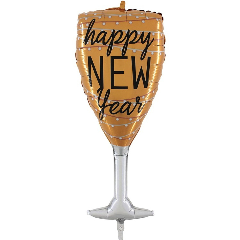 Бокал шампанского HNY