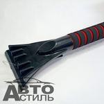 Скребок+щетка  для снега  48см  Black&Blue  мягкая ручка  ВВ1001  (44382)