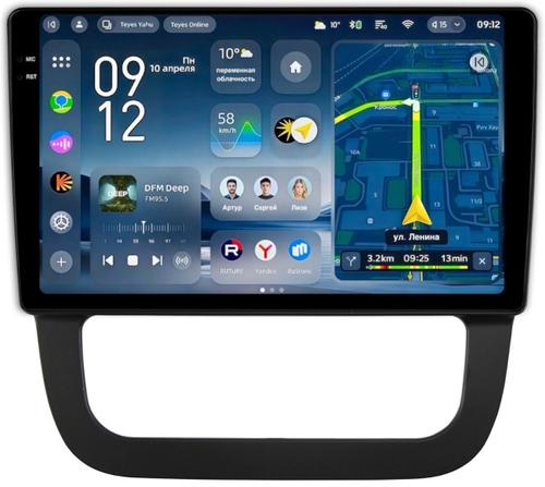 Магнитола для Volkswagen Jetta 5 2005-2010 (климат 2) - Teyes CC4-PRO монитор 10.36" 2K QLED на Android 13, Быстрейшая, Snapdragon 778G, ИИ, CarPlay, DSP, 4G SIM-слот