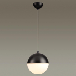 4958/1A PENDANT ODL22 393 черный/металл/белый/стекло Подвес E27 1*40W PINGA
