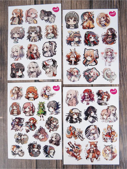Наклейки аниме стикеры набор на телефон