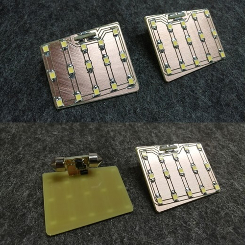 Передний плафон Solaris, Rio - белый