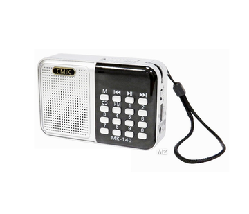 Радиоприемник карманный +MP плеер 3D Sound MK-140 silver