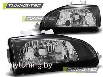 Передние фары Honda Civic 5 black