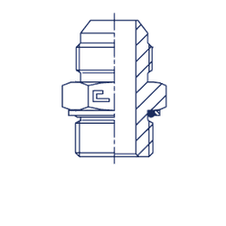 Штуцер FH JIC 1.7/8" BSP 1.1/4"