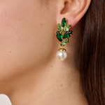 Серьги Dyrberg Kern BALETE SG GREEN_WHITE PEARL 470027