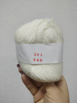 Белый, арт. 201, Норка без доп. нити
