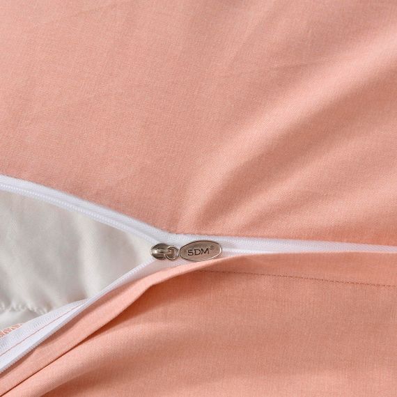 Лавр (розовый) КПБ сатин 1.6