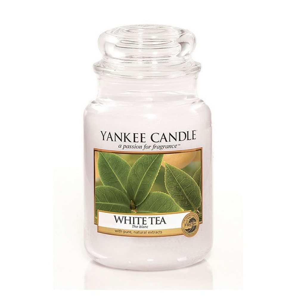 Свеча Белый чай, большая