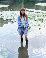 Oversized Shirt Blue-Orange