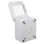 Коробка для настенного монтажа "Avanti", IP55, серая, 2 модуля