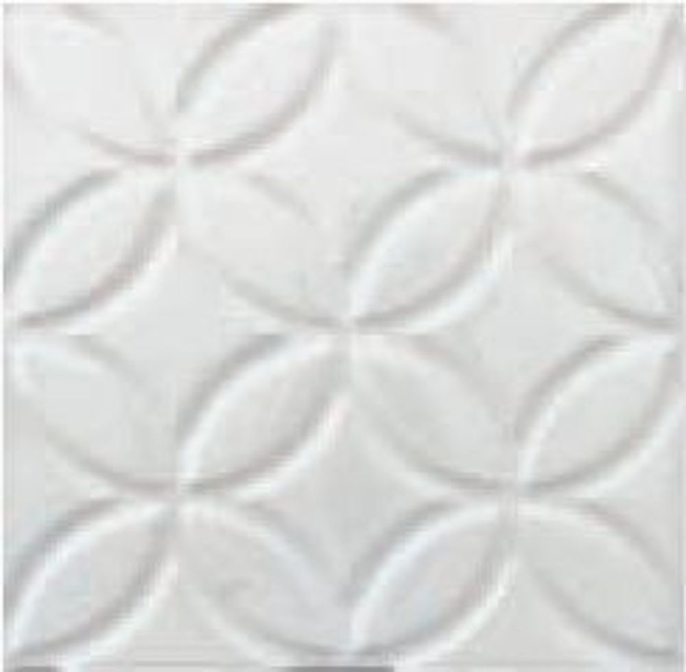 Adex Neri Relieve Botanical Blanco Z 15x15