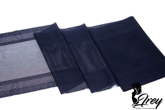 03-217 ОПТ Кружево-сетка 18,5 см, темно-синий 061